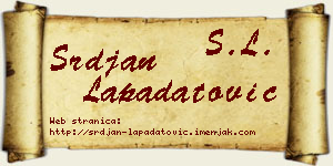 Srđan Lapadatović vizit kartica